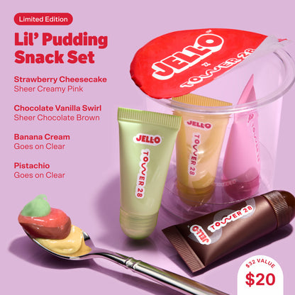 JELL-O® X TOWER 28 Lil’ Pudding Mini LipSoftie Gift Set